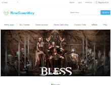 Tablet Screenshot of newgameway.com